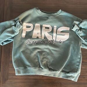 Girls Green Zara Pairs Sweater